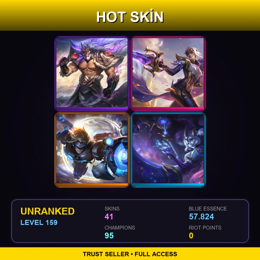 LAS | Lv159 | Unranked | 41 Skin | 95 Champ — Battle Principal Yuumi