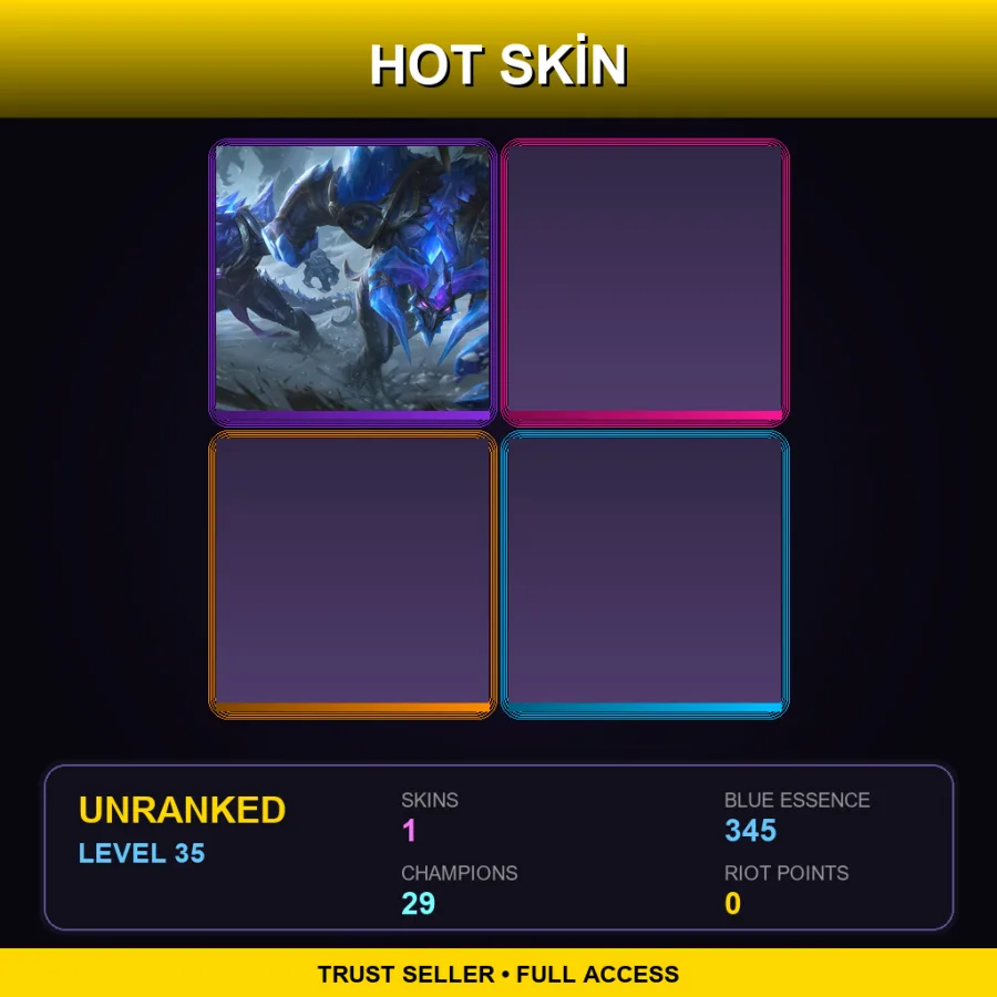 NA | Lv35 | Unranked | 1 Skin | 29 Champ