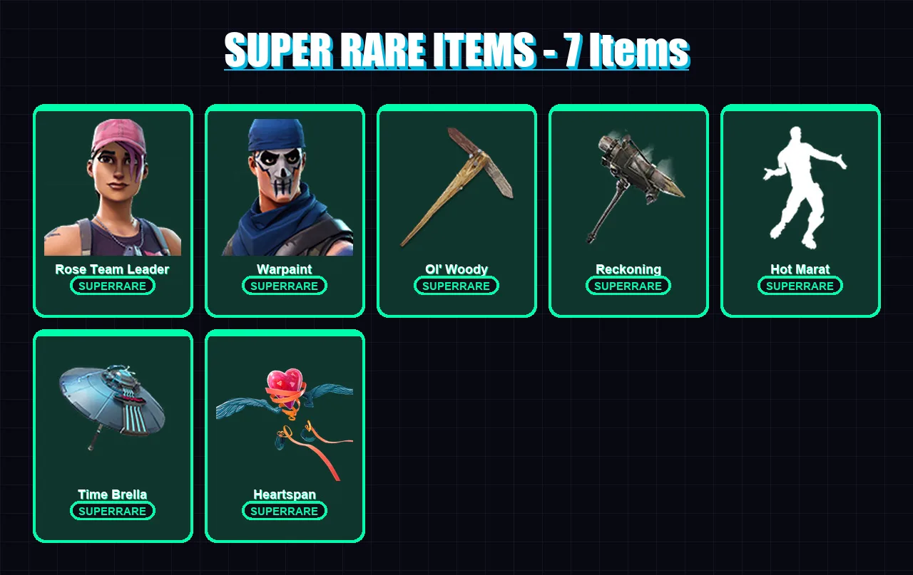 [PC/XBOX/PSN] | Rose Team Leader | Warpaint | Midas | Era | A.I.M. | 98 skin | 111 pickaxe | 97 emote | 93 glider | Lv1298