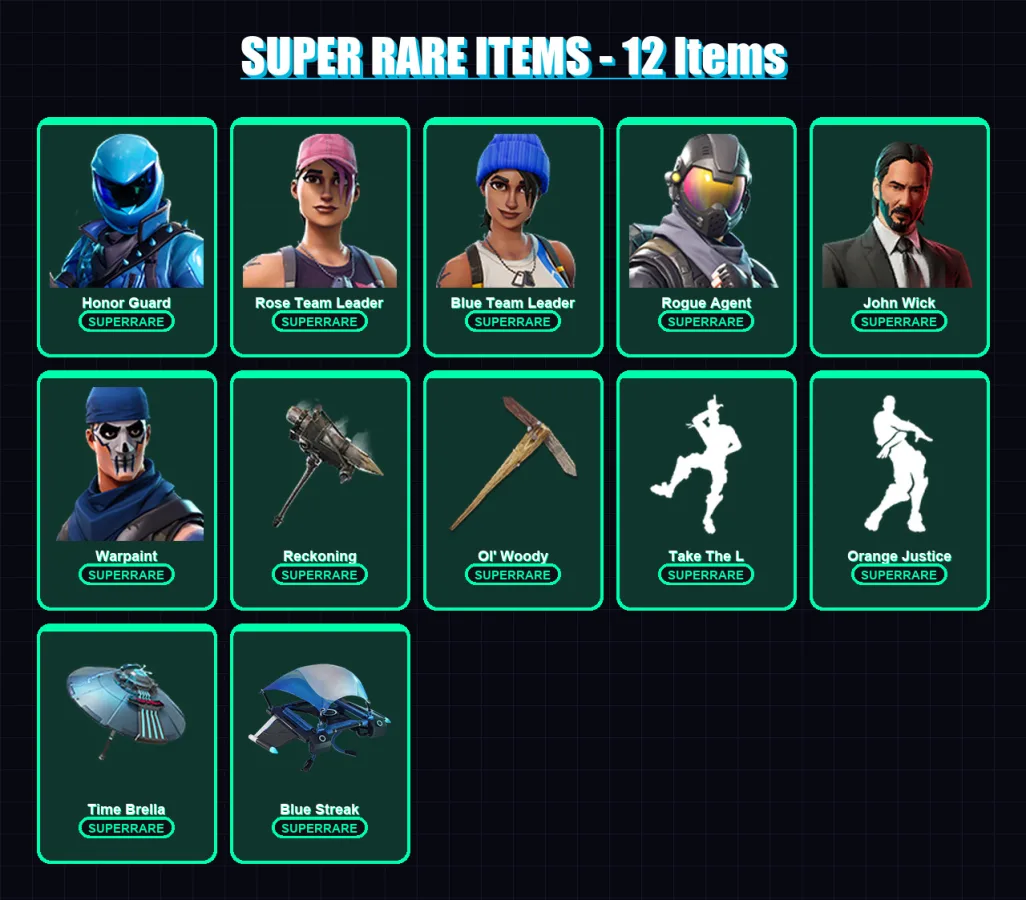 [PS4/PS5/XBOX/PC] | Honor Guard | Rose Team Leader | Blue Team Leader | 122 skin | Lv1327