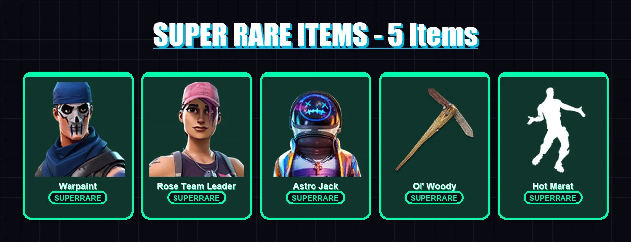 [PC/XBOX/PSN] | Warpaint | Rose Team Leader | Astro Jack | Sorana | Deadpool | 76 skin | 89 pickaxe | 75 emote | 78 glider | Lv1141
