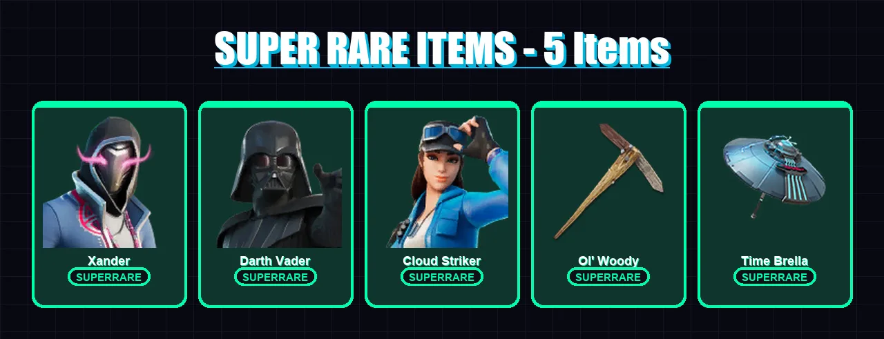 [PC/XBOX/PSN] | Xander | Darth Vader | Cloud Striker | Kymera | Paradigm (Reality-659) | 116 skin | 140 pickaxe | 93 emote | 124 glider | Lv1691