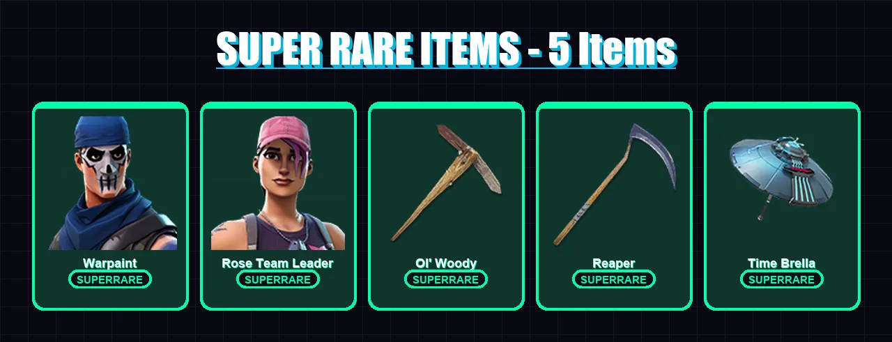 [PC/PSN] | Warpaint | Rose Team Leader | Red Knight | Paradigm (Reality-659) | Malik | 89 skin | 121 pickaxe | 96 emote | 102 glider | Lv1389