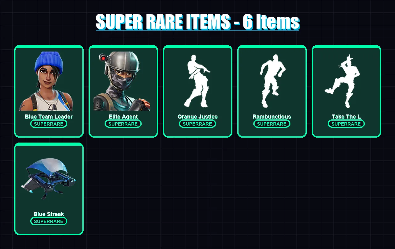[PC/XBOX] | Blue Team Leader | Elite Agent | Carbide | Valor | Drift | 16 skin | 12 pickaxe | 22 emote | 15 glider | Lv290