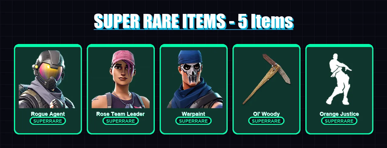 [PC/XBOX/PSN] | Rogue Agent | Rose Team Leader | Warpaint | Drift | Valor | 25 skin | 32 pickaxe | 23 emote | 25 glider | Lv413
