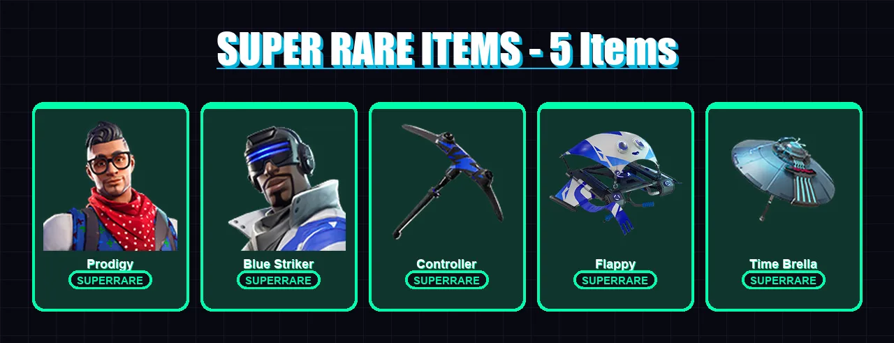 [PS4/PS5/XBOX/PC] | Prodigy | Blue Striker | The Foundation | Ronin | Harlowe | 19 skin | 33 pickaxe | 27 emote | 32 glider | Lv509