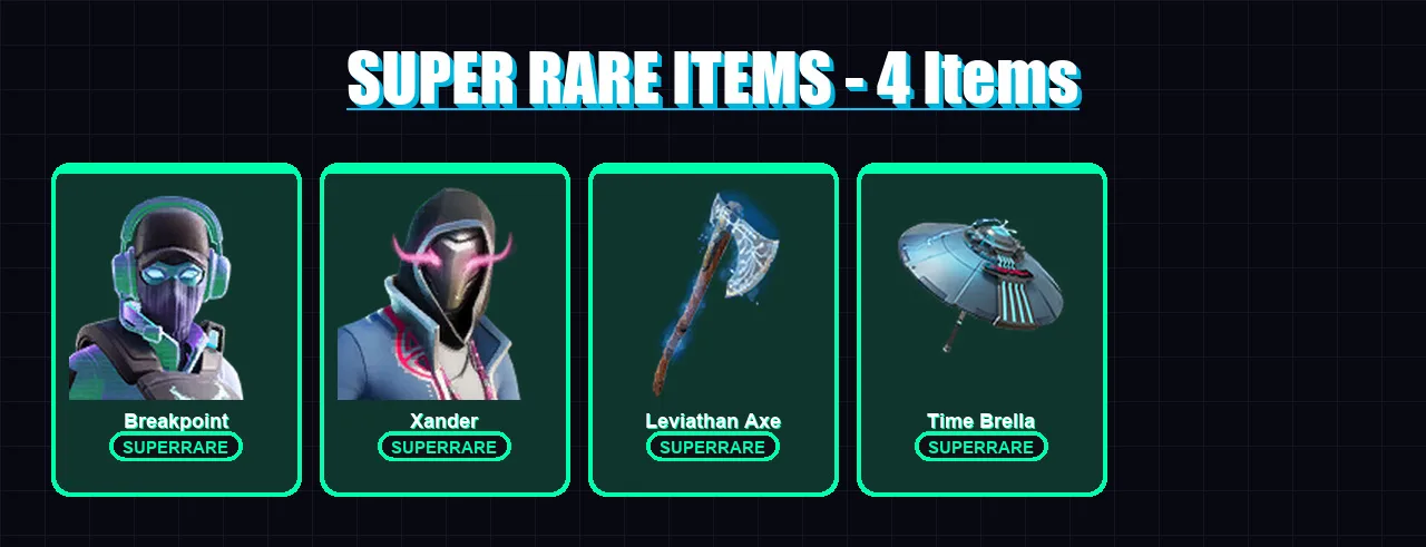 [PC/PSN] | Breakpoint | Xander | Torin | The Cube Queen | Kymera | 234 skin | 295 pickaxe | 164 emote | 197 glider | Lv6016