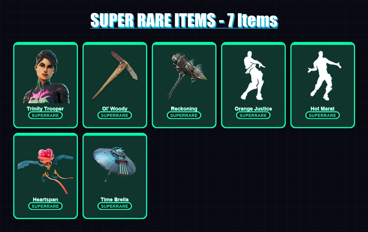 [PS4/PS5/PC] | Trinity Trooper | Frozen Love Ranger | Lynx | Omegarok | Ragnarok | 52 skin | 69 pickaxe | 60 emote | 85 glider | Lv1098