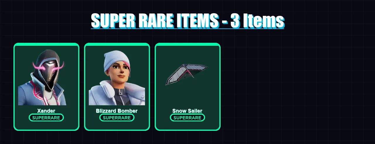 [PS4/PS5/XBOX/PC] | Xander | Blizzard Bomber | Paradigm (Reality-659) | Grriz | Lennox Rose | 15 skin | 28 pickaxe | 25 emote | 31 glider | Lv522