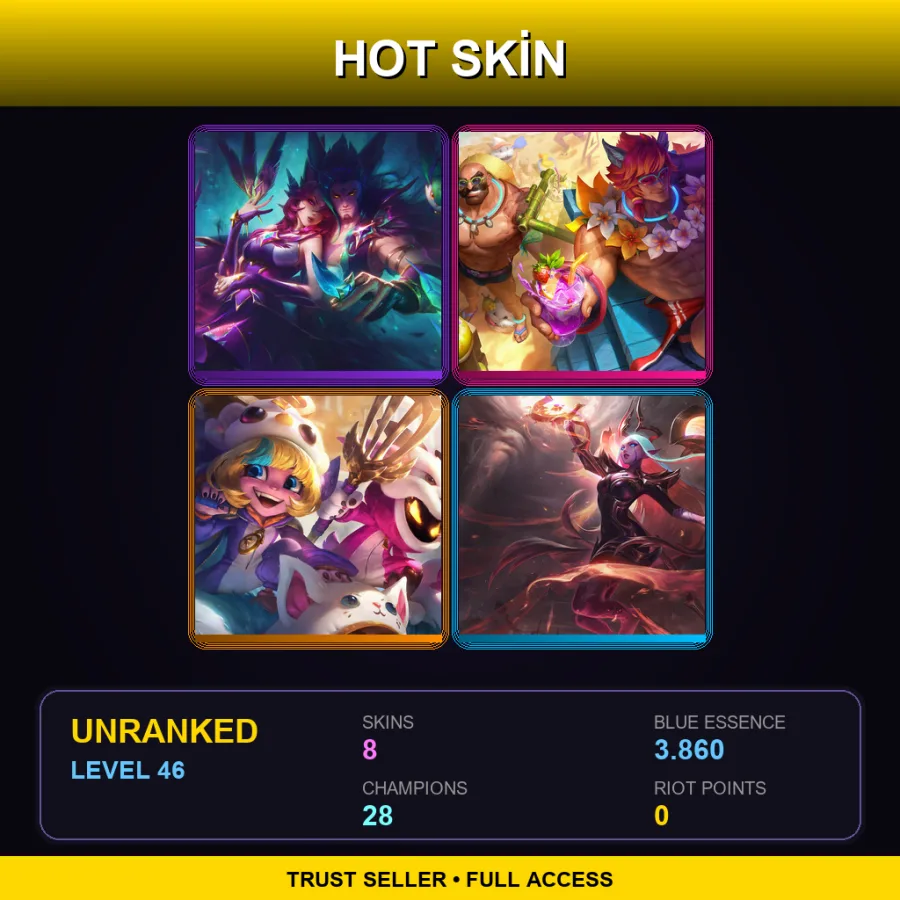 LAS | Lv46 | Unranked | 8 Skin | 28 Champ — Dawnbringer Soraka
