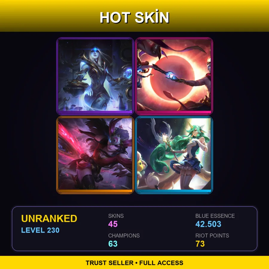 EUW | Lv230 | Unranked | 45 Skin | 63 Champ — Skt T1 Nami