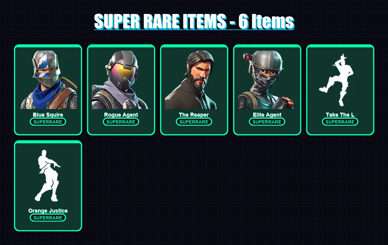 [PC] | Blue Squire | Rogue Agent | The Reaper | Elite Agent | Dark Voyager | 15 skin | 19 pickaxe | 22 emote | 19 glider | Lv259