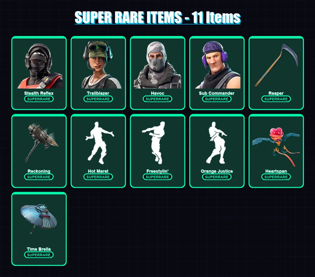 [PC/PSN] | Stealth Reflex | Trailblazer | Havoc | Sub Commander | Valor | 106 skin | 119 pickaxe | 96 emote | 106 glider | Lv1518