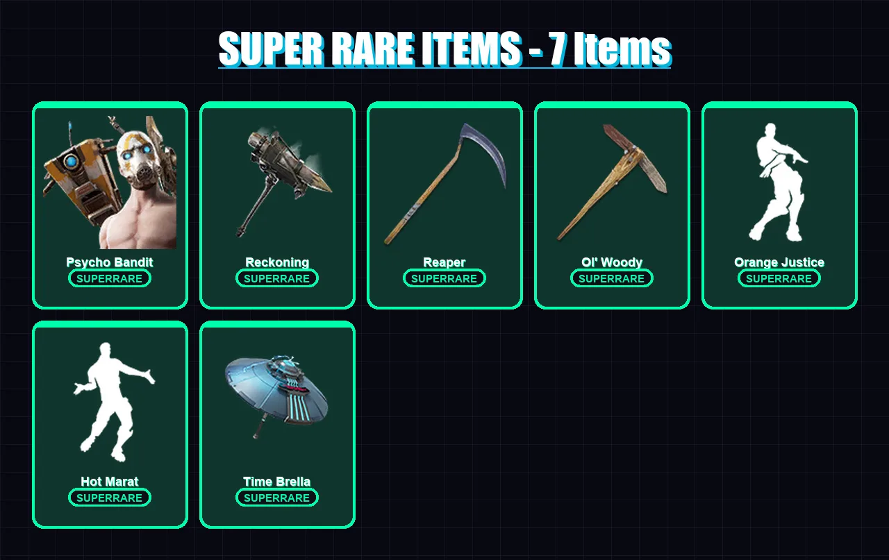 [PC/XBOX/PSN] | Psycho Bandit | Catalyst | Drift | Omegarok | Hades | 225 skin | 268 pickaxe | 202 emote | 214 glider | Lv3473