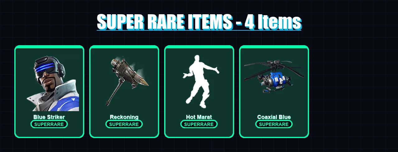 [PC/XBOX/PSN] | Blue Striker | The Ice King | Rox | Eternal Knight | Blackheart | 86 skin | 90 pickaxe | 105 emote | 89 glider | Lv1137