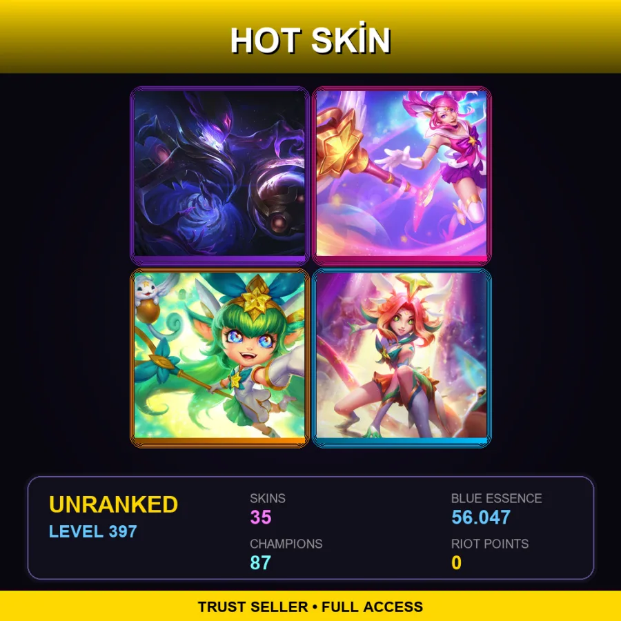 BR | Lv397 | Unranked | 35 Skin | 87 Champ