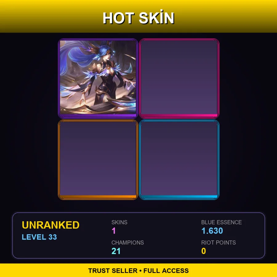 EUNE | Lv33 | Unranked | 1 Skin | 21 Champ