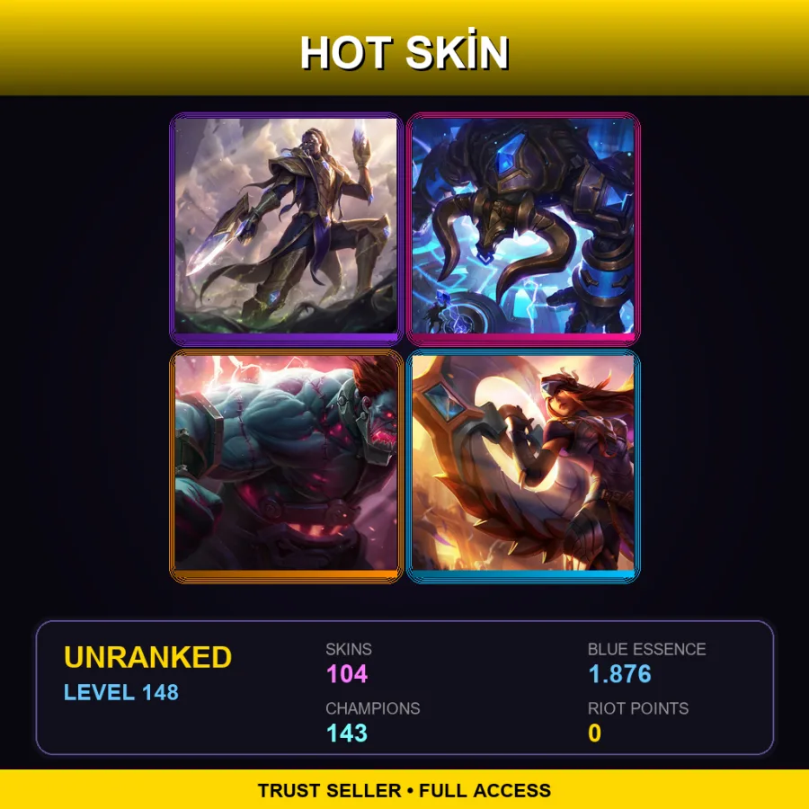 SG | Lv148 | Unranked | 104 Skin | 143 Champ — Winter Wonder Lulu