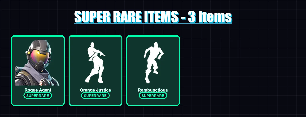 [PC/PSN] | Rogue Agent | Carbide | Teknique | Battlehawk | Wingman | 5 skin | 4 pickaxe | 12 emote | 7 glider | Lv81