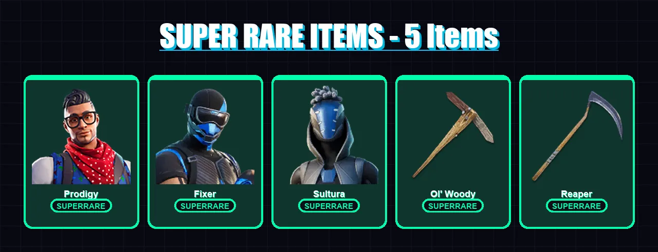 [PS4/PS5/PC] | Prodigy | Fixer | Sultura | Galaxia | Omegarok | 255 skin | 298 pickaxe | 210 emote | 200 glider | Lv3150