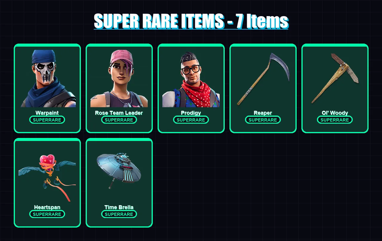 [PC/XBOX] | Warpaint | Rose Team Leader | Prodigy | Menace | Fusion | 141 skin | 180 pickaxe | 134 emote | 153 glider | Lv2481 — Fortnite account