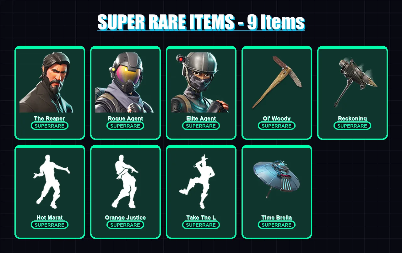 [PC/XBOX/PSN] | The Reaper | Rogue Agent | Elite Agent | Sentinel | Valor | 93 skin | 66 pickaxe | 79 emote | 71 glider | Lv1004 — Fortnite account