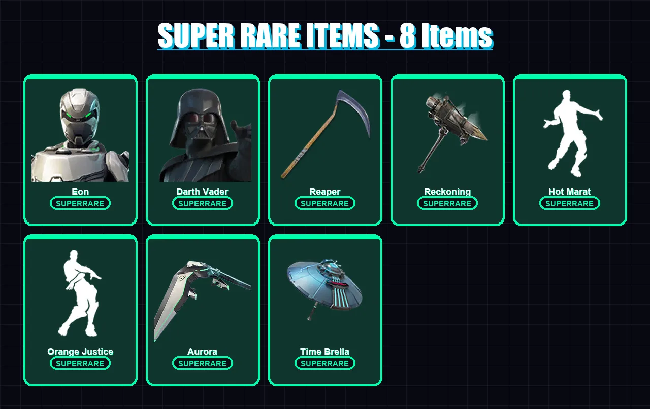 [PC/XBOX/PSN] | Eon | Darth Vader | Calamity | Lynx | Dire | 161 skin | 200 pickaxe | 154 emote | 182 glider | Lv2917
