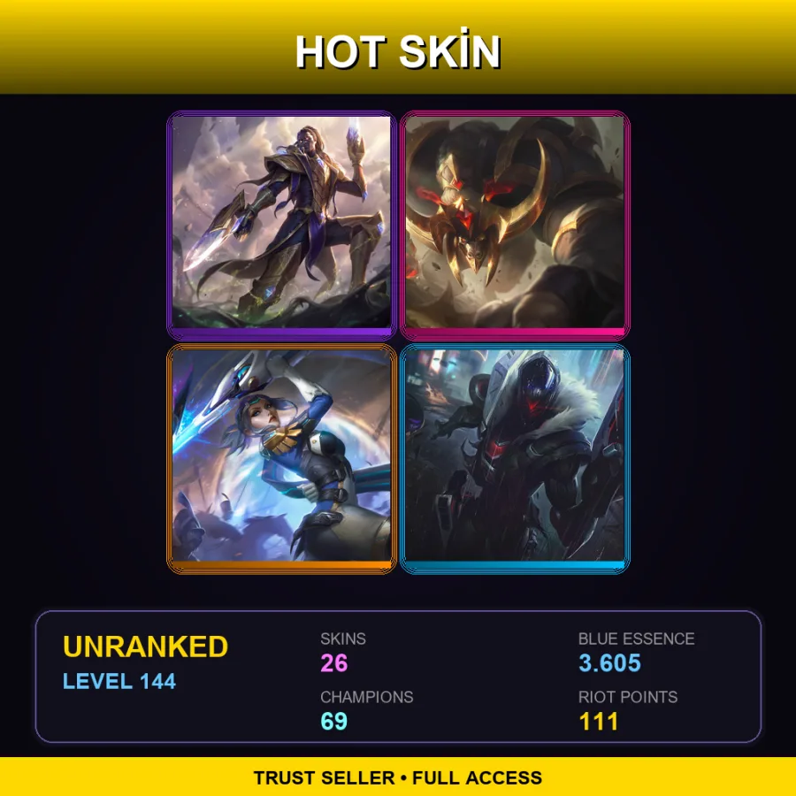 BR | Lv144 | Unranked | 26 Skin | 69 Champ