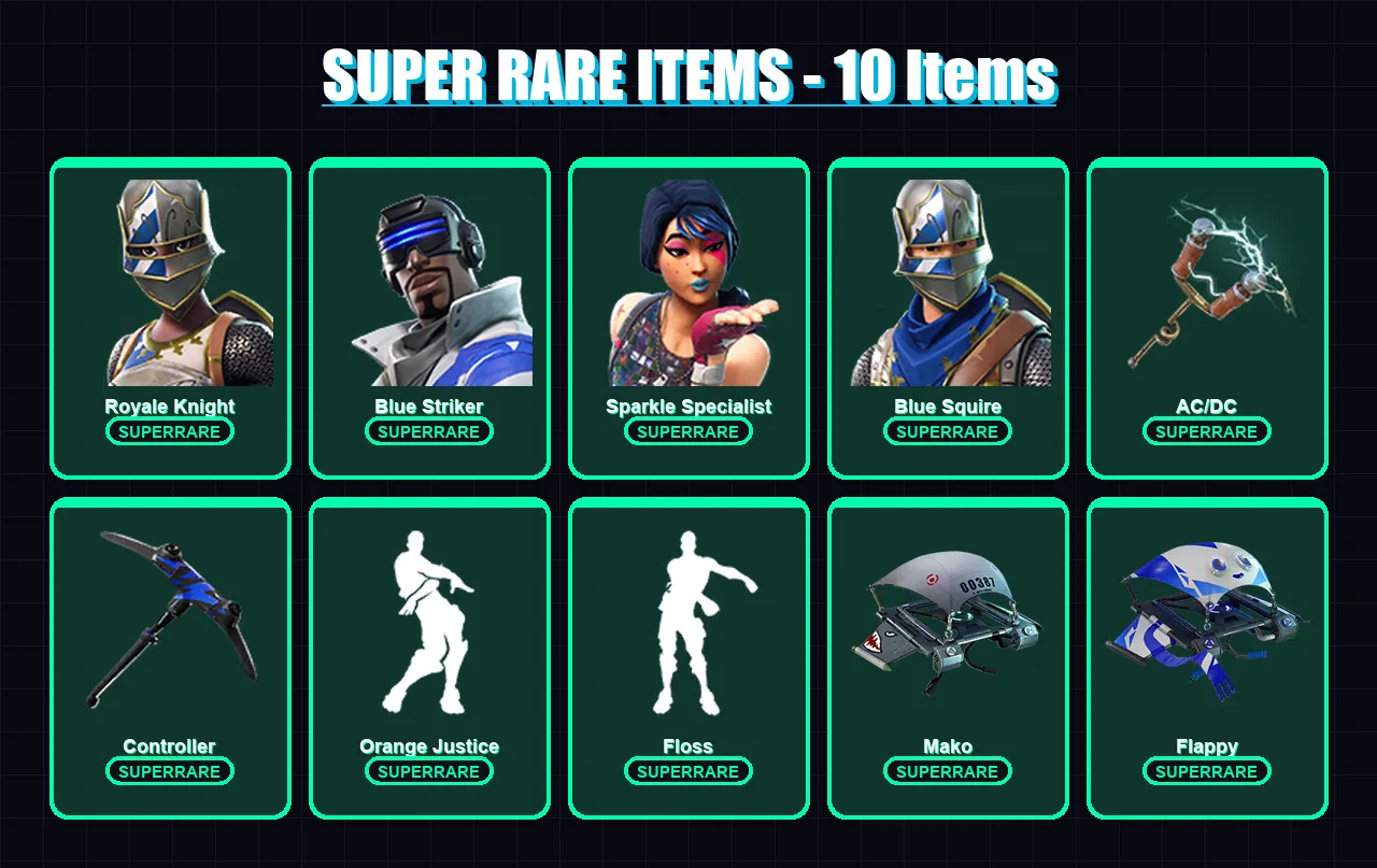 [PC/XBOX/PSN] | Royale Knight | Blue Striker | Sparkle Specialist | Blue Squire | Ragnarok | 20 skin | 15 pickaxe | 24 emote | 18 glider | Lv377 — Fortnite account