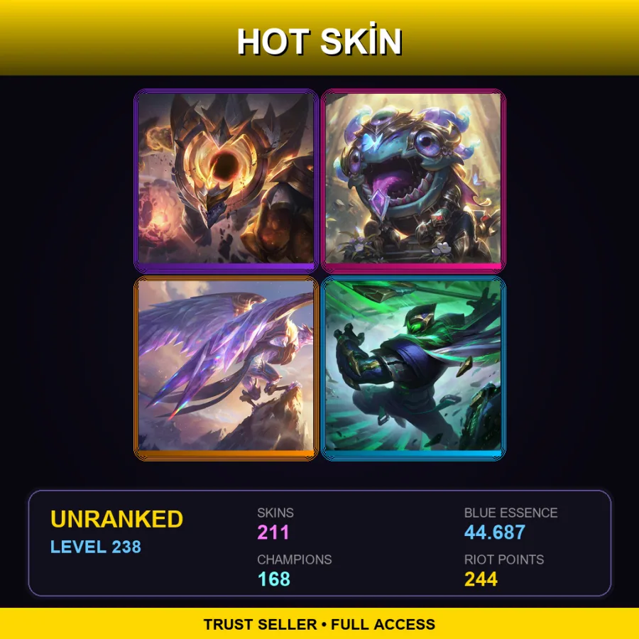EUW | Lv238 | Unranked | 211 Skin | 168 Champ — Astronaut Teemo