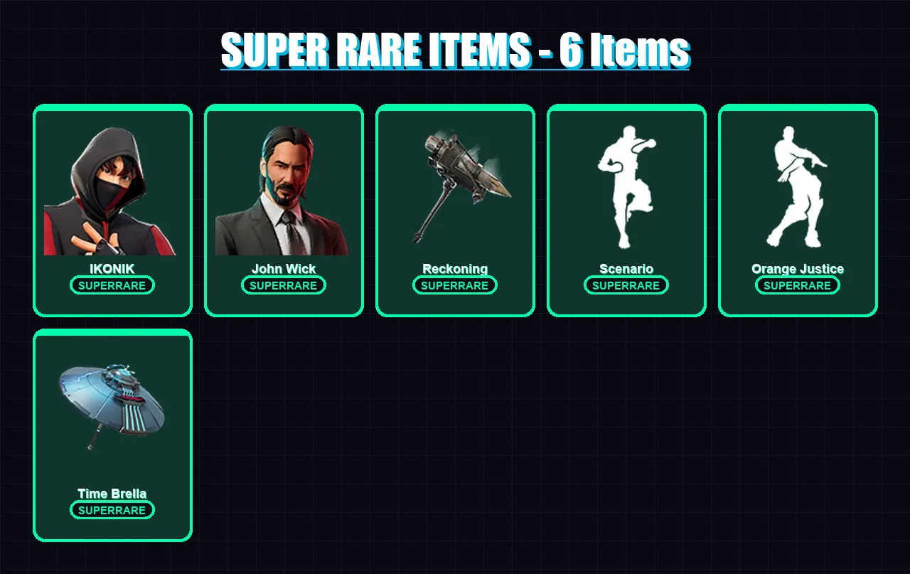 [PC/PSN] | IKONIK | John Wick | Gear Specialist Maya | Ultima Knight | Blackheart | 132 skin | 105 pickaxe | 91 emote | 96 glider | Lv1124