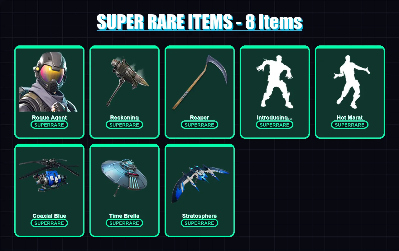 [PS4/PS5/PC] | Rogue Agent | Ultima Knight | Catalyst | Midas | Vendetta | 148 skin | 218 pickaxe | 177 emote | 180 glider | Lv3398 — Fortnite account