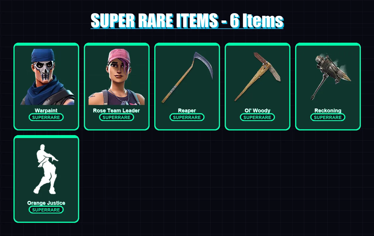 [PC/XBOX/PSN] | Warpaint | Rose Team Leader | Drift | Zenith | Red Knight | 34 skin | 32 pickaxe | 25 emote | 31 glider | Lv317