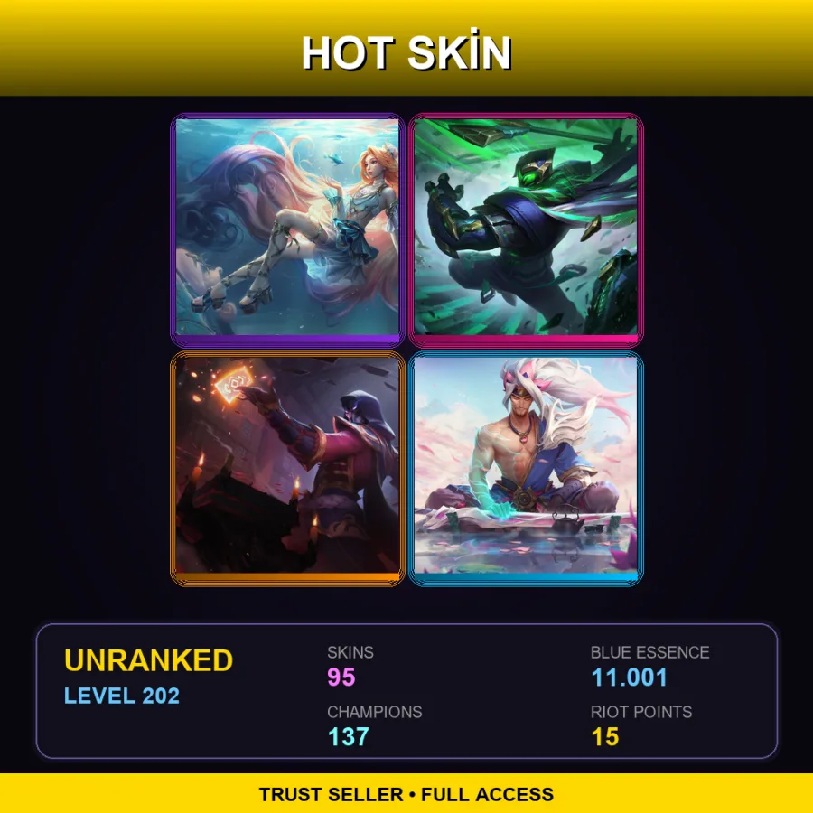 BR | Lv202 | Unranked | 95 Skin | 137 Champ