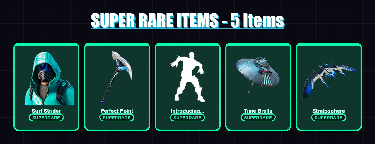 [PS4/PS5/XBOX/PC] | Surf Strider | Zenith | Era | Ruin | Gear Specialist Maya | 128 skin | 196 pickaxe | 144 emote | 162 glider | Lv2694