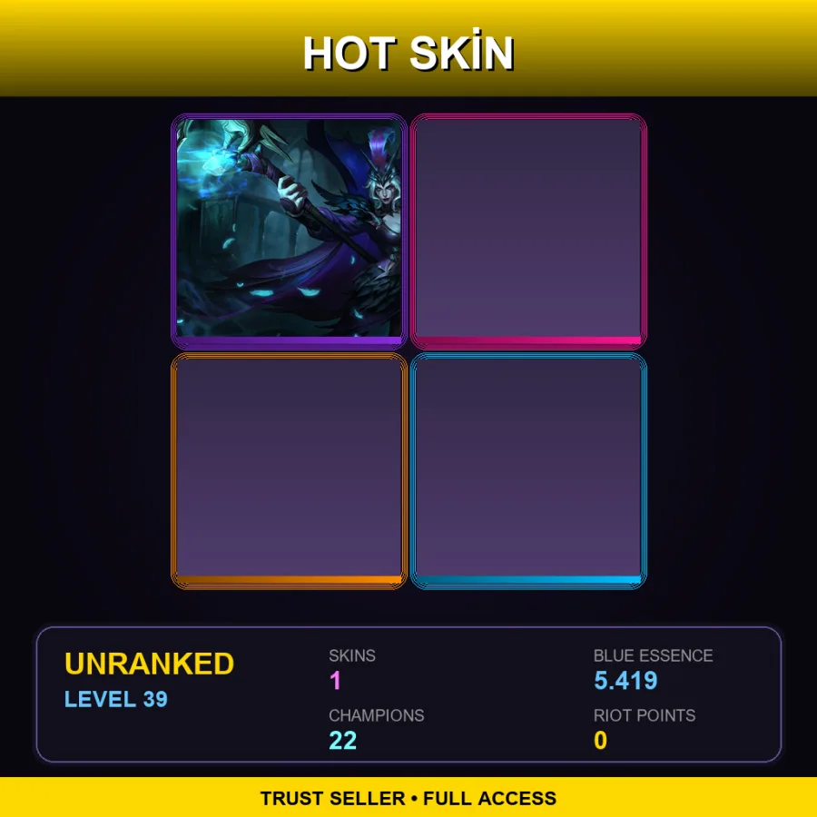 LAS | Lv39 | Unranked | 1 Skin | 22 Champ