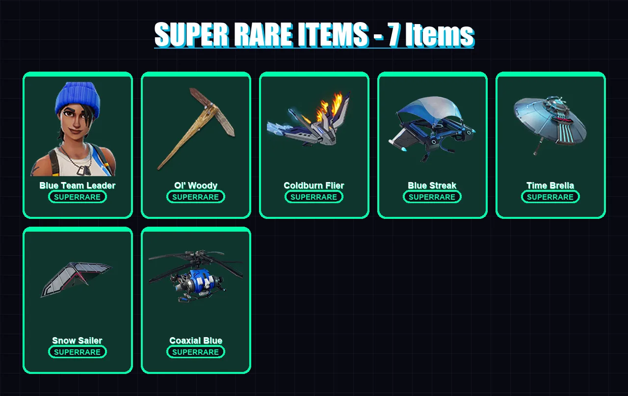 [SWITCH/XBOX/PC] | Blue Team Leader | Blaze | Omegarok | Twyn | Kado Thorne | 140 skin | 123 pickaxe | 148 emote | 71 glider | Lv774 — Fortnite account