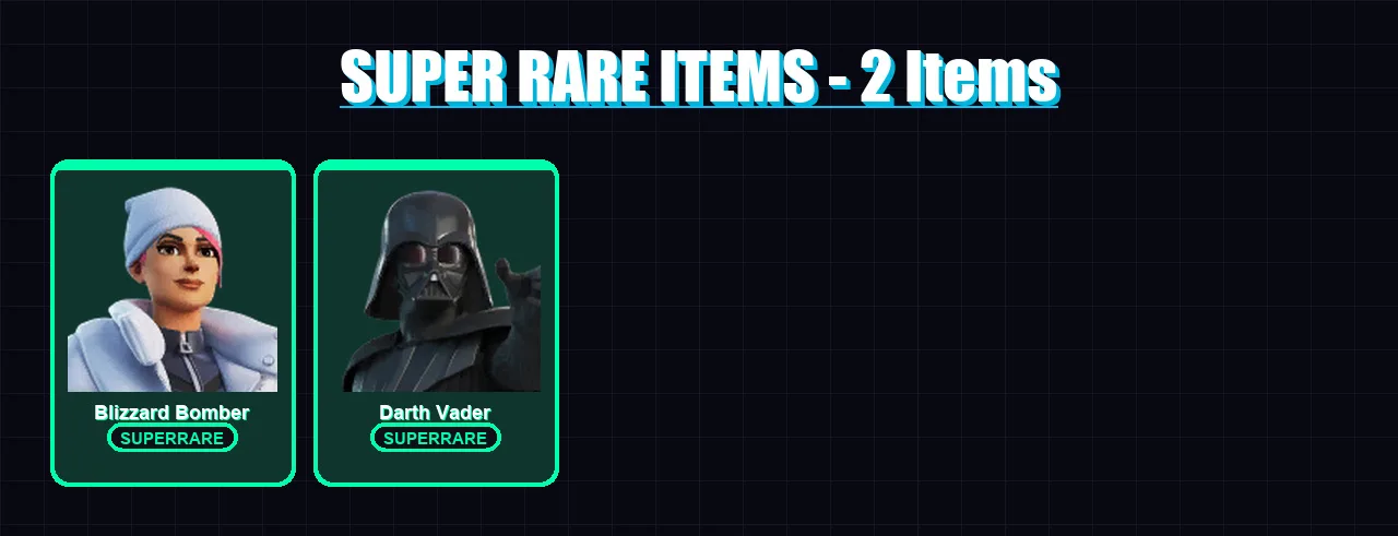 [PC/XBOX] | Blizzard Bomber | Darth Vader | The Ageless | The Imagined | The Origin | 53 skin | 72 pickaxe | 44 emote | 59 glider | Lv796