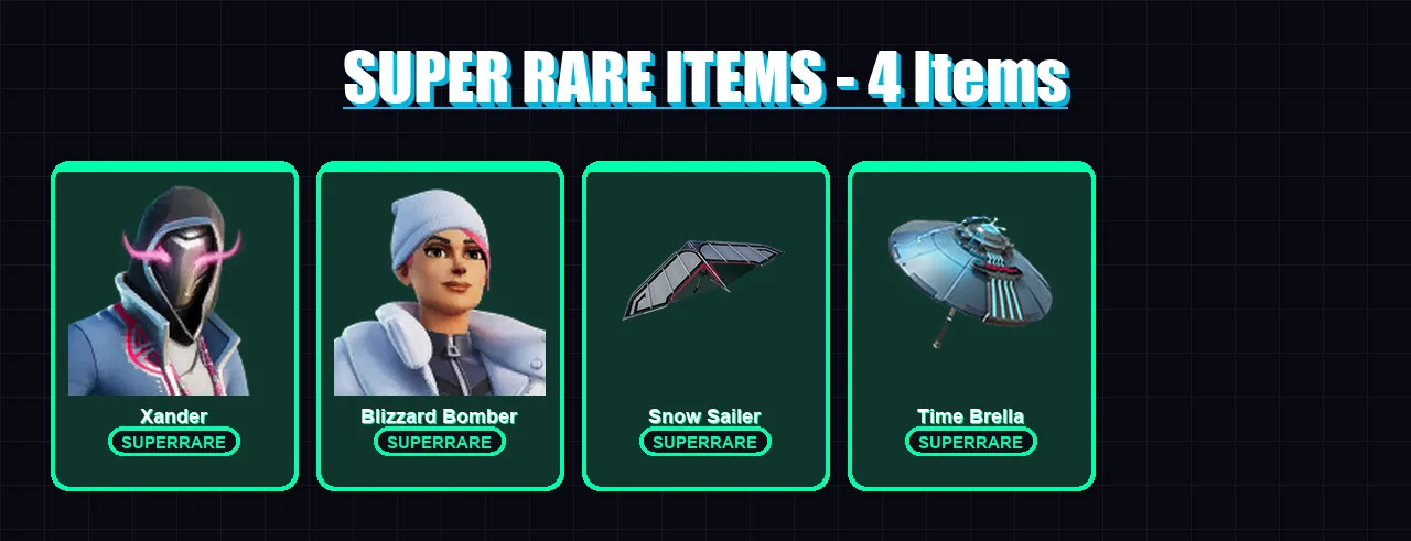 [PS4/PS5/XBOX/PC] | Xander | Blizzard Bomber | The Ageless | Optimus Prime | Mizuki | 203 skin | 272 pickaxe | 204 emote | 193 glider | Lv3491