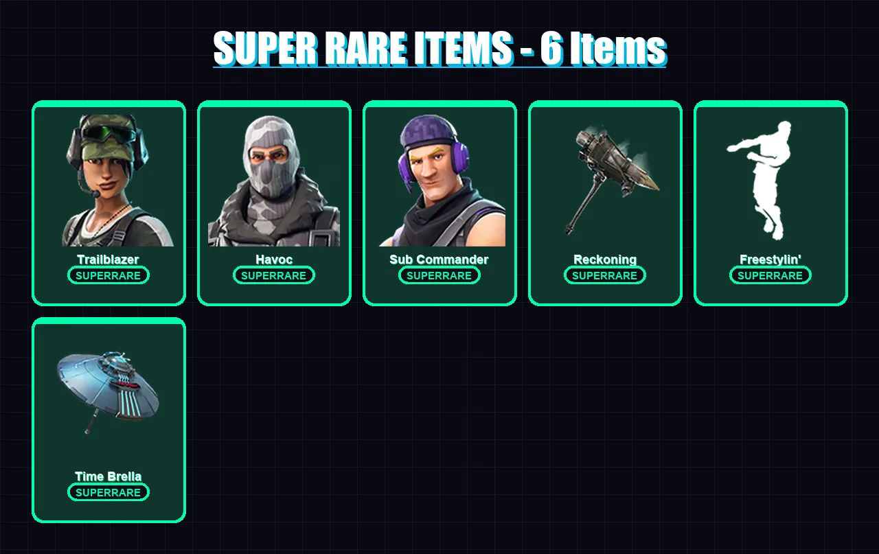 [PC/XBOX/PSN] | Trailblazer | Havoc | Sub Commander | Drift | Calamity | 14 skin | 14 pickaxe | 16 emote | 19 glider | Lv270 — Fortnite account