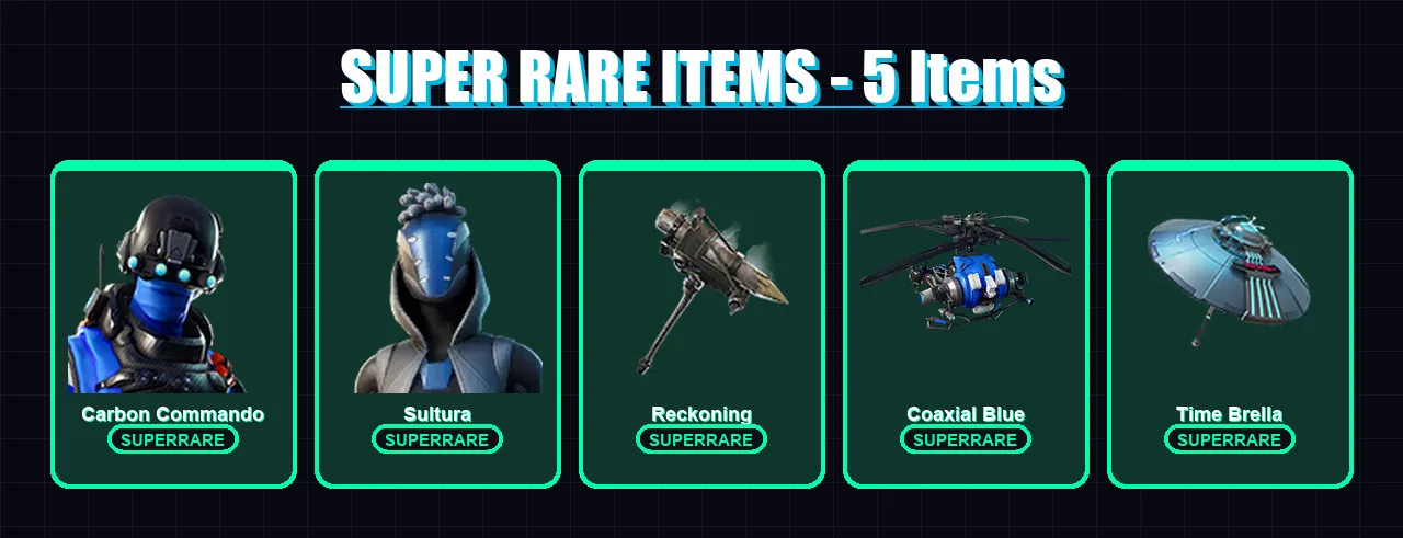 [SWITCH/PC] | Carbon Commando | Sultura | Hybrid | Drift | Zenith | 30 skin | 46 pickaxe | 33 emote | 38 glider | Lv359