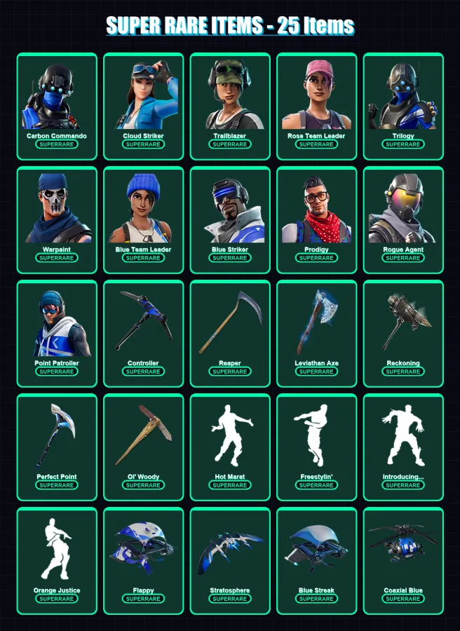 [PC/XBOX/PSN] | Carbon Commando | Cloud Striker | Trailblazer | Rose Team Leader | Trilogy | 74 skin | 79 pickaxe | 85 emote | 64 glider | Lv677 — Fortnite account