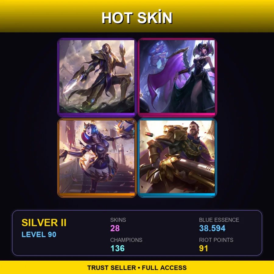 SG | Lv90 | Silver II | 28 Skin | 136 Champ