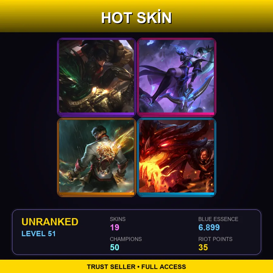 BR | Lv51 | Unranked | 19 Skin | 50 Champ