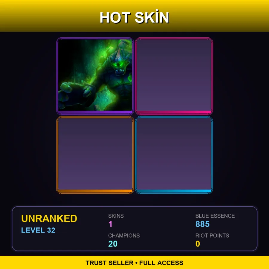 EUNE | Lv32 | Unranked | 1 Skin | 20 Champ