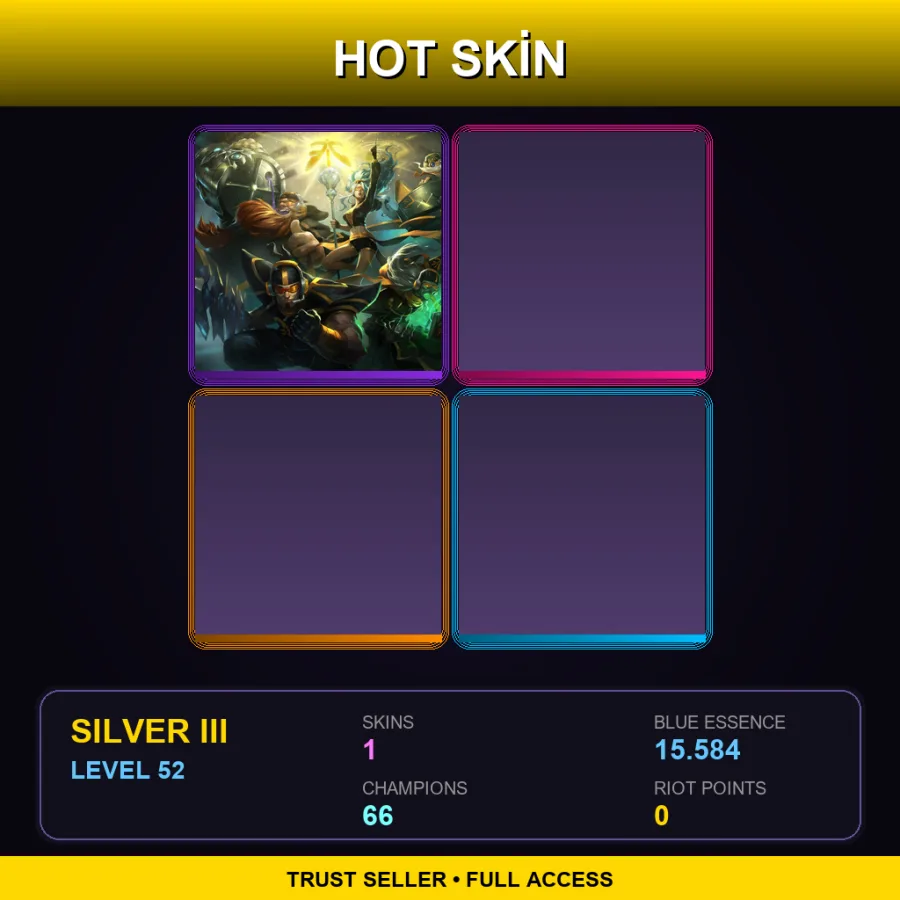NA | Lv52 | Silver III | 1 Skin | 66 Champ
