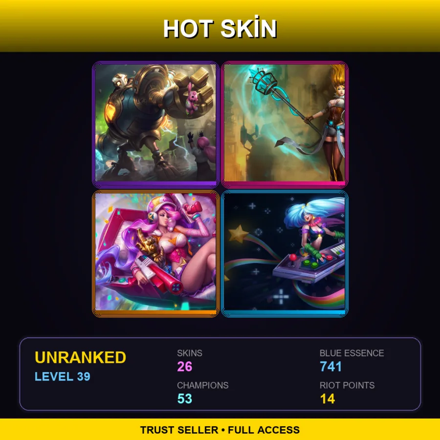 LAN | Lv39 | Unranked | 26 Skin | 53 Champ — Super Teemo