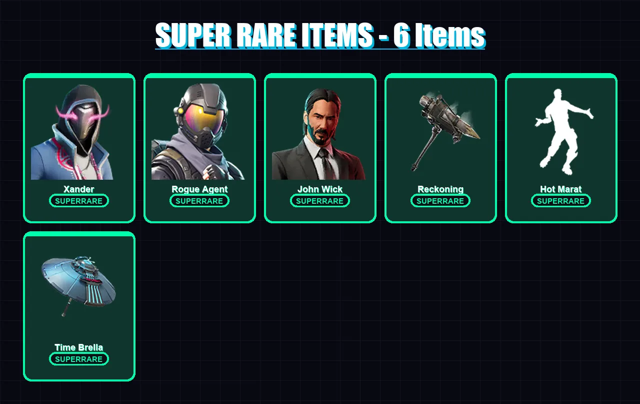 [PC/PSN] | Xander | Rogue Agent | John Wick | Valeria | Zenith | 206 skin | 200 pickaxe | 165 emote | 148 glider | Lv1876