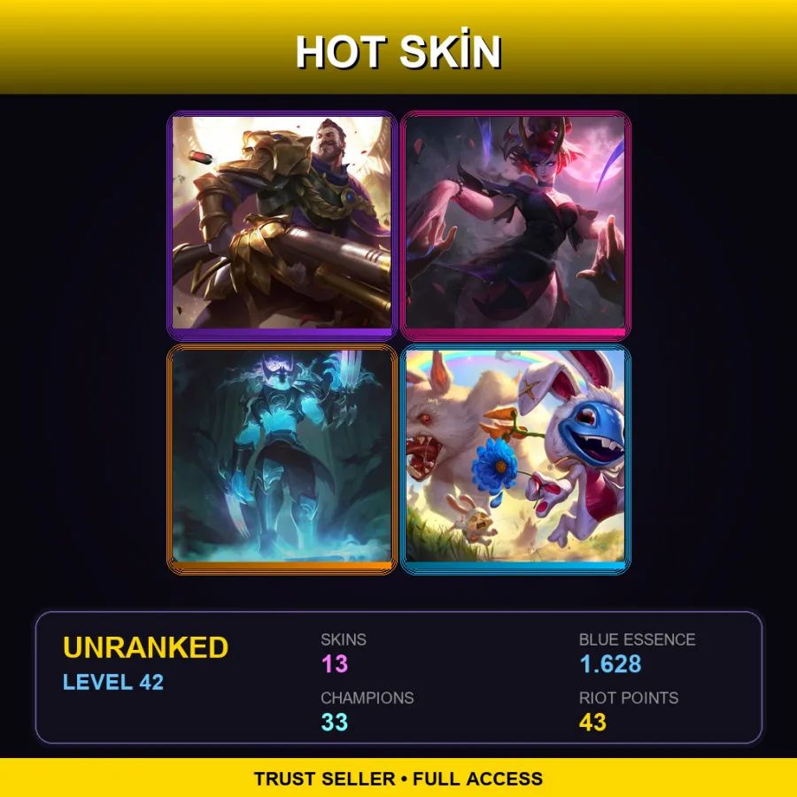 EUNE | Lv42 | Unranked | 13 Skin | 33 Champ — Blood Moon Evelynn