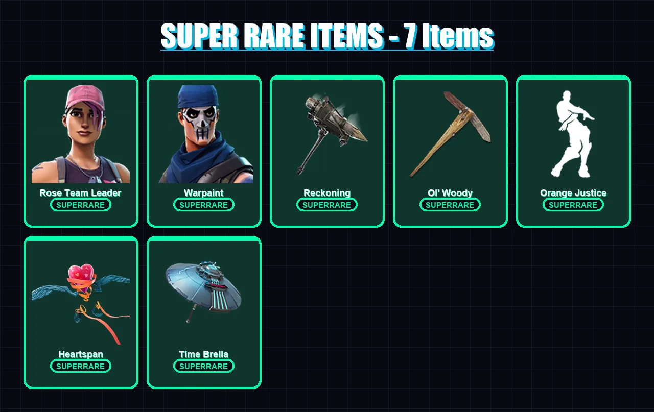 [PC/XBOX/PSN] | Rose Team Leader | Warpaint | Ultima Knight | Sentinel | The Scientist | 77 skin | 70 pickaxe | 96 emote | 74 glider | Lv1007